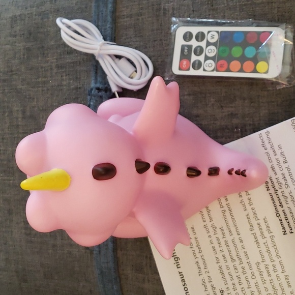 Baby Dragon Nightlight: 7 Colors, Touch or Remote Control by Dreamscape Design - Picture 6 of 7